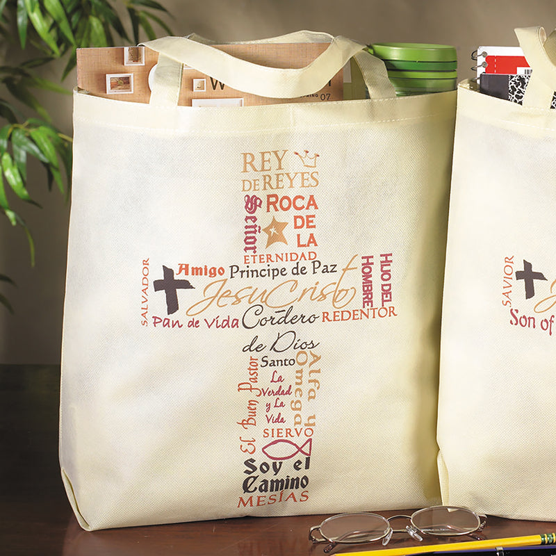 Names of Jesus Tote Bag (Spanish) Catholic EStore