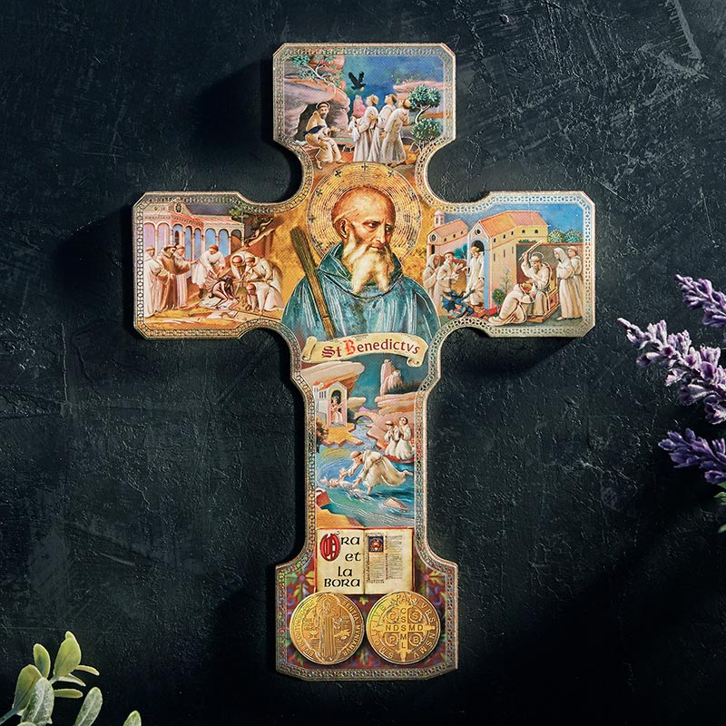 Saint Benedict Wall Cross Catholic EStore