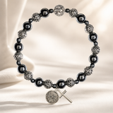 FREE St. Benedict Hematite Rosary Bracelet