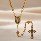 FREE Gold Hematite Heart Rosary