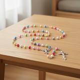 FREE Multicolor Guardian Angel Stripe Bead Rosary