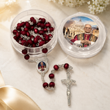 FREE Pope Leo XIV Rose Scented Rosary in Case