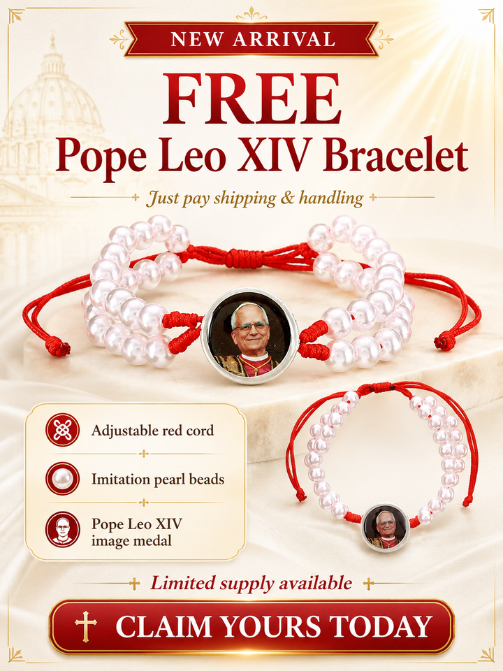 FREE Pope Leo XIV Epoxy Cord Bracelet