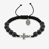 FREE St. Michael & Guardian Angel Lava Bead Bracelet
