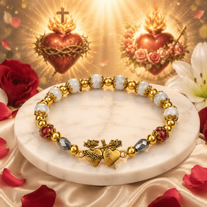 FREE Sacred Hearts Rosary Bracelet