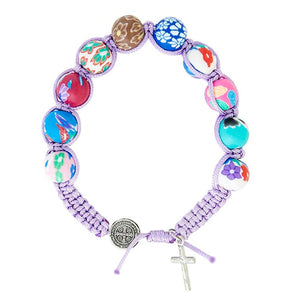 FREE St. Benedict Colorful Clay Bracelet