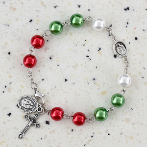FREE Multicolor Holy Family Christmas Rosary Bracelet