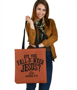 'Fall-O-Ween Jesus' Tote Bag