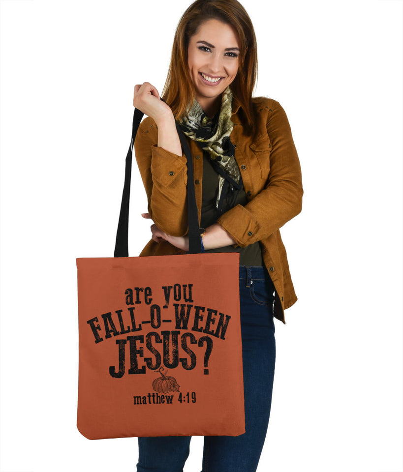 'Fall-O-Ween Jesus' Tote Bag