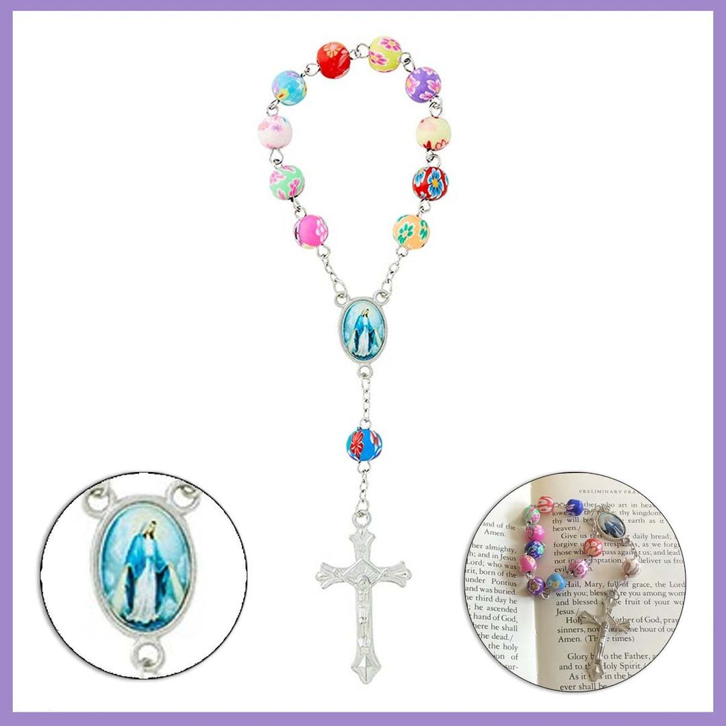 FREE Our Lady of Grace Clay One Decade Rosary