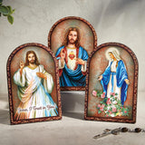 Sacred Heart Arched Plaque
