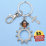 Pope Leo XIV Rosary Ring with Clip