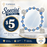 Roses of Mary Crystal Devotional Bracelet