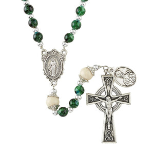 St. Patrick Irish Marbled Rosary (50% OFF)