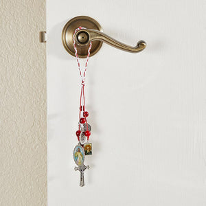 Divine Mercy/St. Benedict Home Blessing Hanger