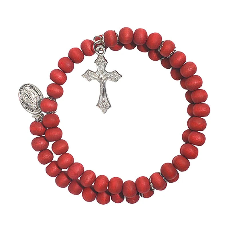 FREE Rose Scented Wrap Style Rosary Bracelet