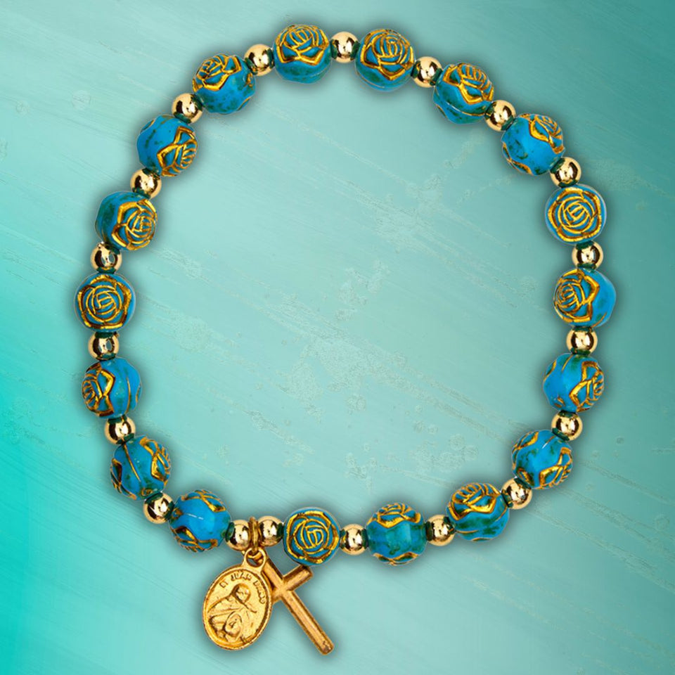 FREE Our Lady of Guadalupe Golden Rose Bracelet