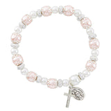 FREE Pink Pearl Rosary Bracelet