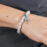 FREE White Pearl Rosary Bracelet