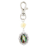 Guardian Angel Floral Devotional Key Chain