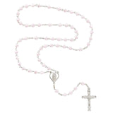 FREE Light Pink Pearlized Heart Rosary