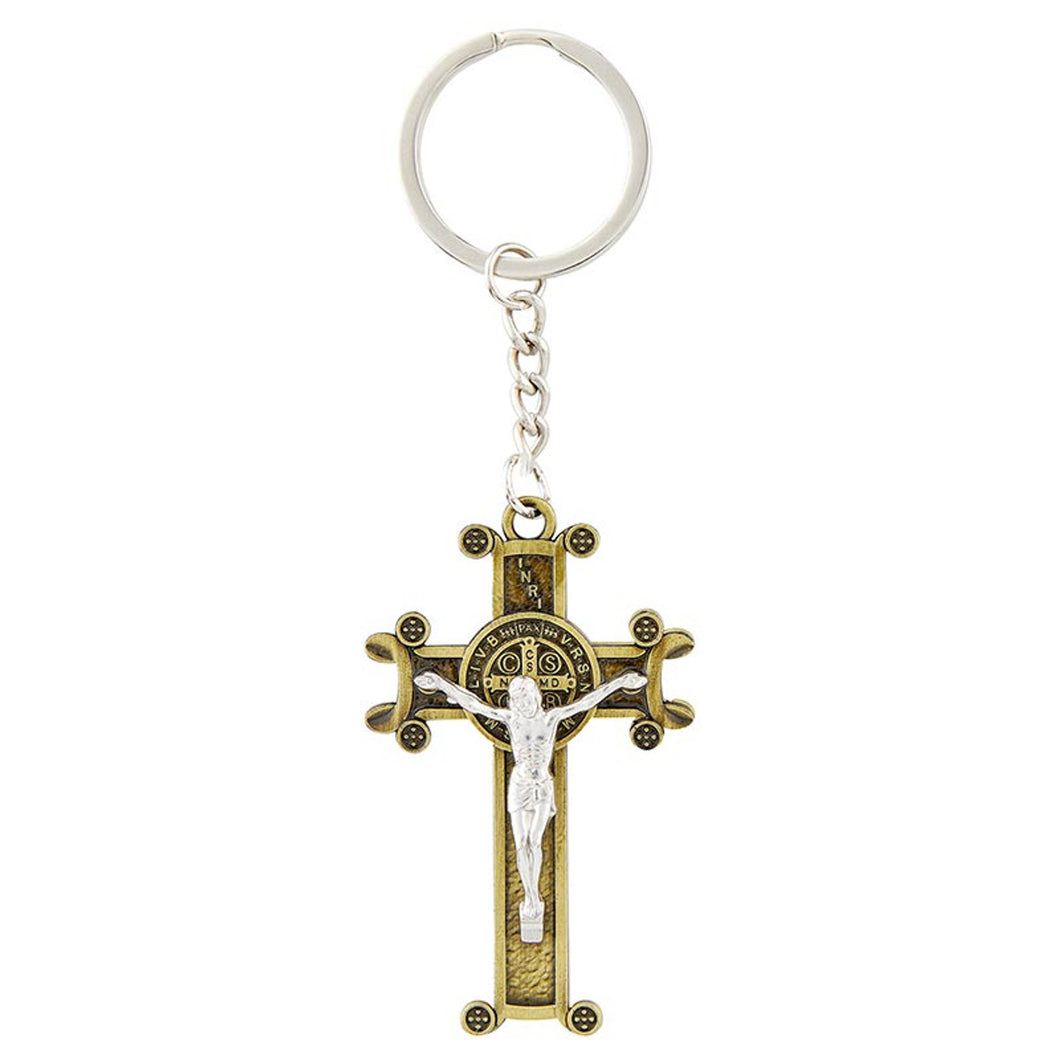 St. Benedict Scroll Crucifix Key Chain