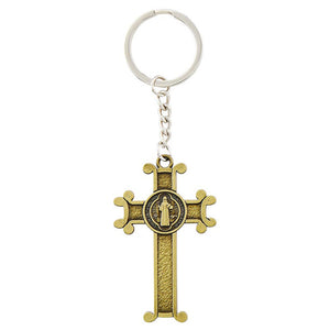 St. Benedict Scroll Crucifix Key Chain
