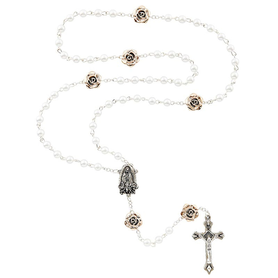 FREE Our Lady of Guadalupe Golden Rose Rosary