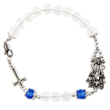 FREE Blessed Mother Crystal Rosary Bracelet