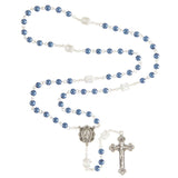 FREE Blue Pearl and Crystal Miraculous Rosary