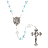 FREE Aqua Pearl and Crystal Miraculous Rosary