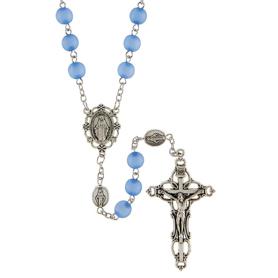 FREE BLUE Miraculous Medal Rosary