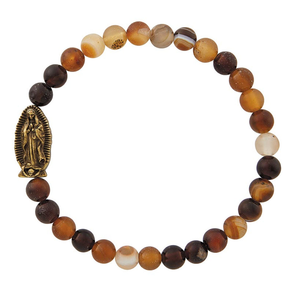 FREE Quartz Stone Our Lady of Guadalupe Bracelet
