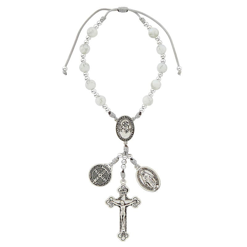 FREE St. Christopher Marbled Auto Rosary