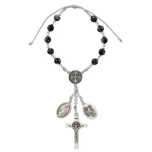 FREE St. Benedict Marbled Auto Rosary