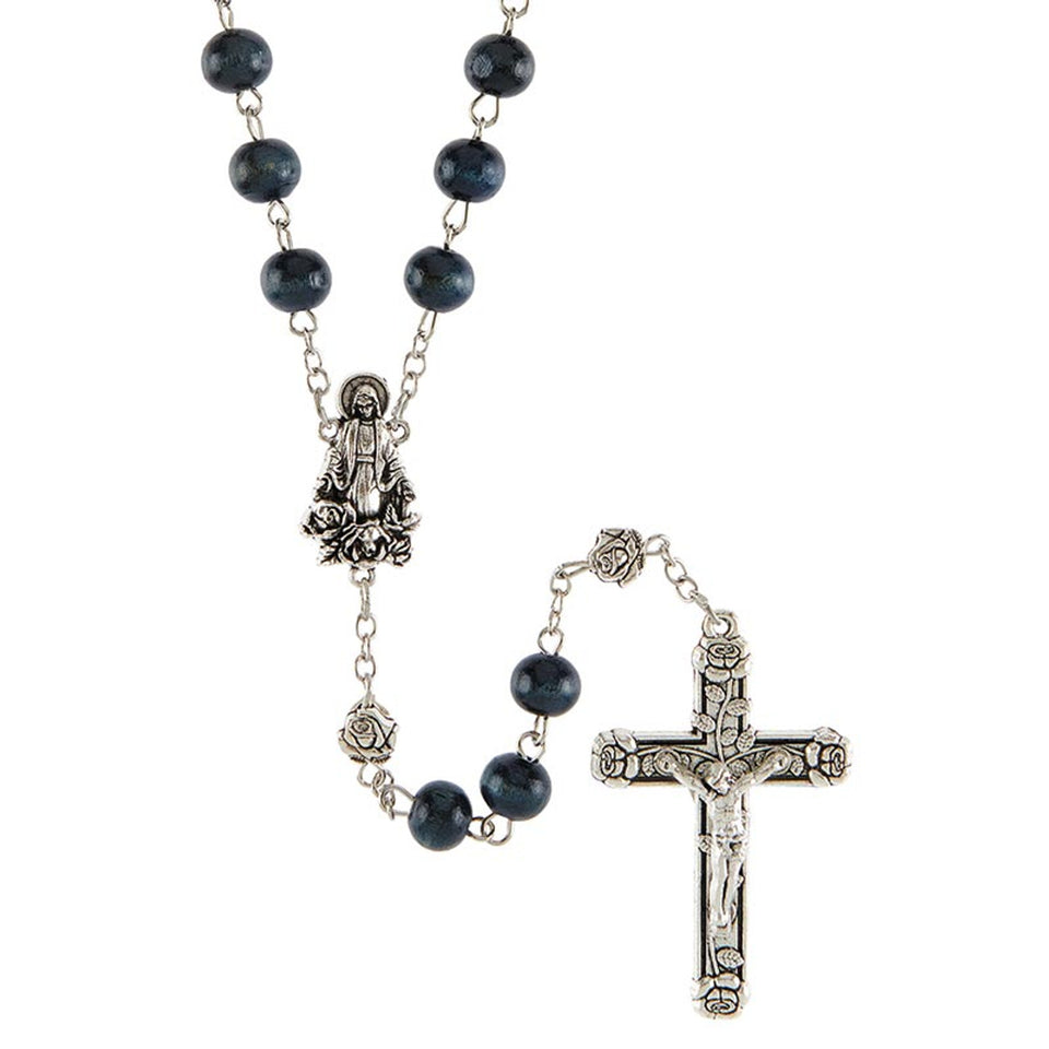 FREE Blue Our Lady of Grace Rose Rosary