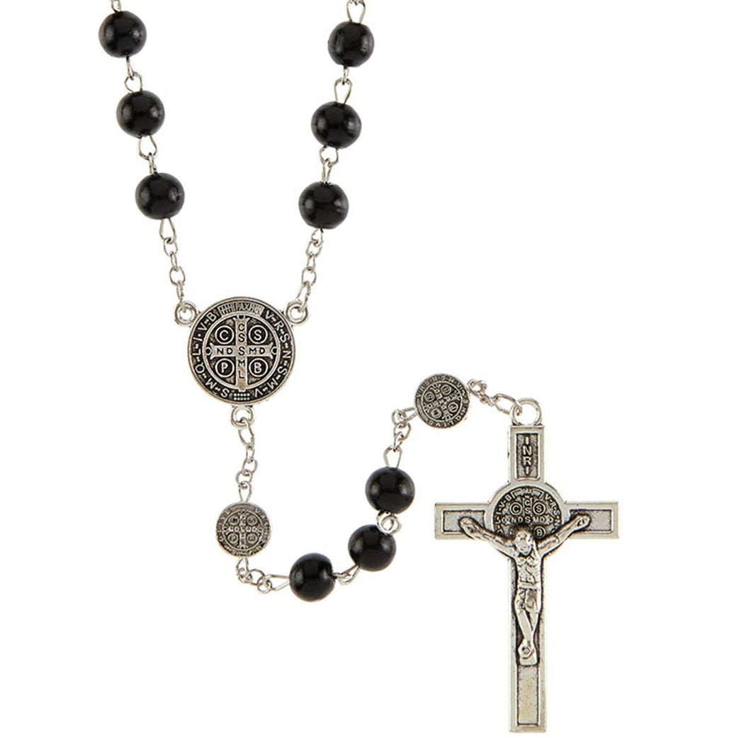 FREE Black St. Benedict Medals Rosary