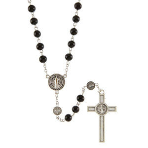 FREE Black St. Benedict Medals Rosary