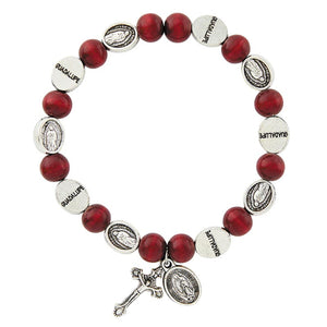 FREE Red Our Lady of Guadalupe Rosary Bracelet