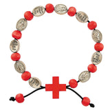 FREE Red Cross Divine Mercy Rosary Bracelet