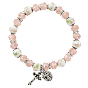 FREE Faceted Crystal Miraculous Medal Bracelet