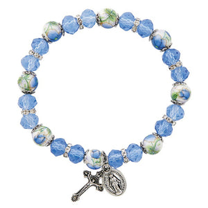 FREE Faceted Crystal Miraculous Medal Bracelet
