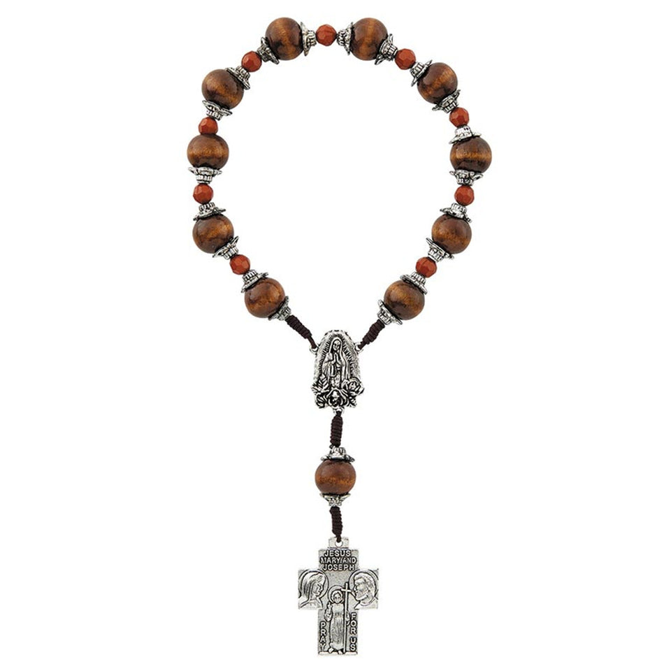 FREE Our Lady of Guadalupe Wood One Decade Rosary