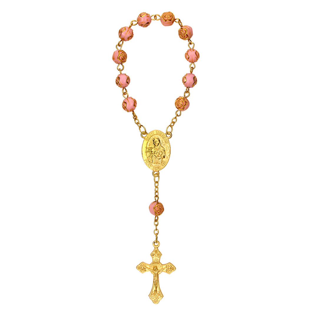 FREE St. Therese Golden Rose One Decade Rosary