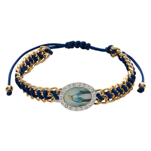 FREE Our Lady of Grace Braided Gold Bracelet