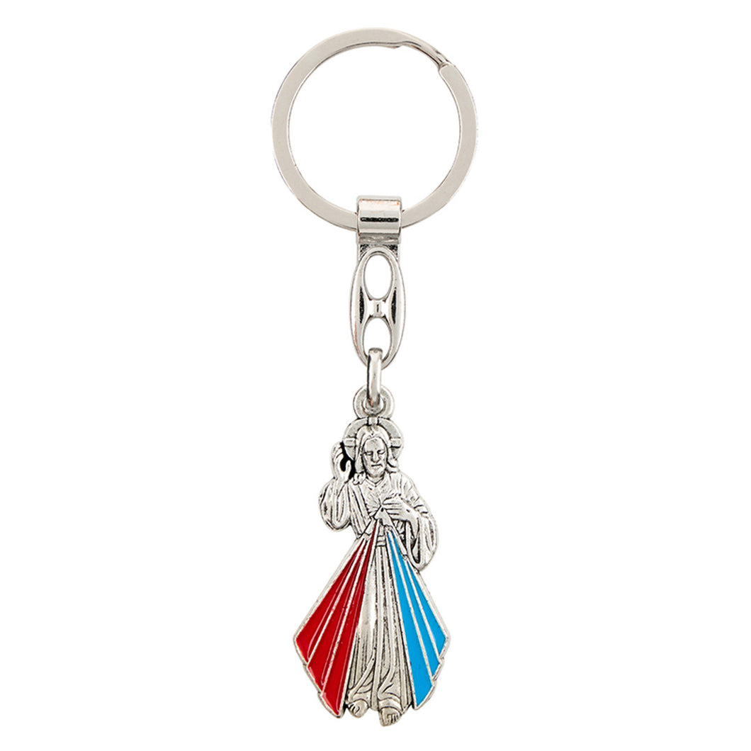 Divine Mercy Enamel Key Chain