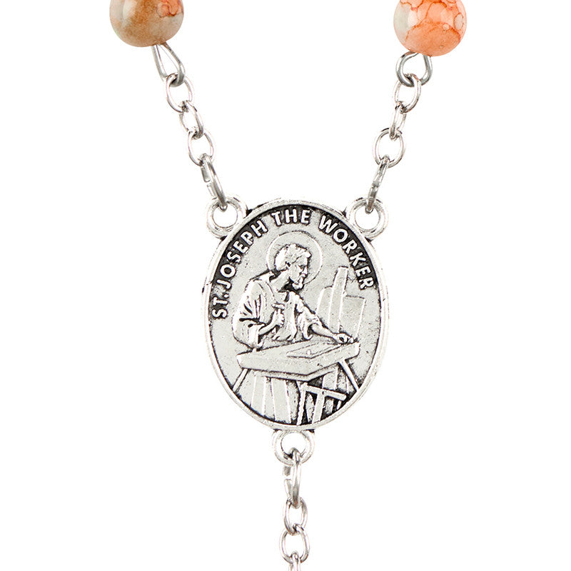 FREE Orange St. Joseph the Worker Rosary