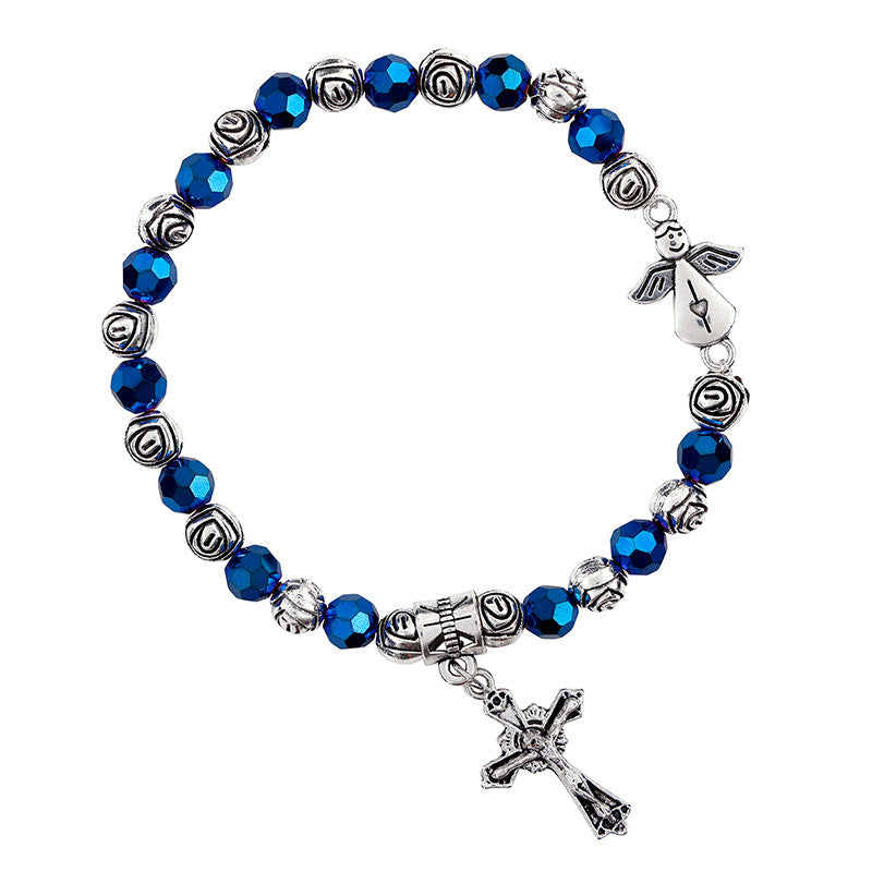 FREE Angel Rose Bead Rosary Bracelet