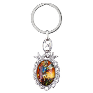 St. Michael Doves Key Chain