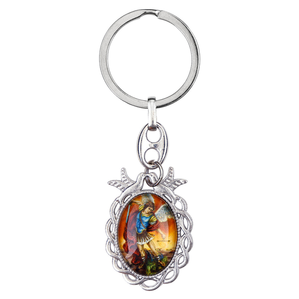 St. Michael Doves Key Chain